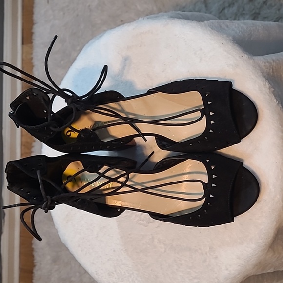 Nine West Women's Suede Strappy PeepToe - Picture 2 of 12